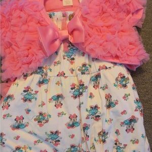 Disney Pink Baby Dress with Ruffle Detail